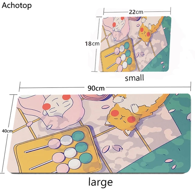 Pink Anime Mouse Pad Gamer Cute Kawaii XXL Gaming Mousepad Rubber Otaku Locking Edge 900X400MM Laptop Notebook Keyboard Desk Mat CN00263 CUTE (10)