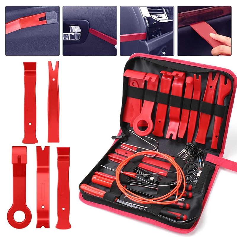 Kits de retrait de garniture de voiture, outils de démontage de panneau