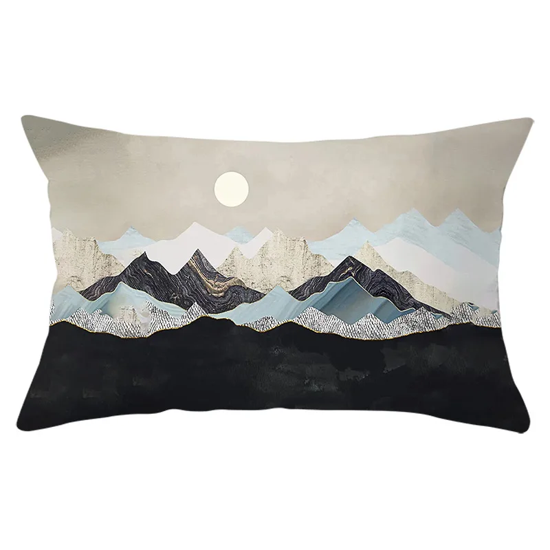 30x50cm Sun Mountain Landscape Pillowcase Decorative Sofa Cushion Case Bed Pillow Cover Home Decor Gift Car Cushion Cover
