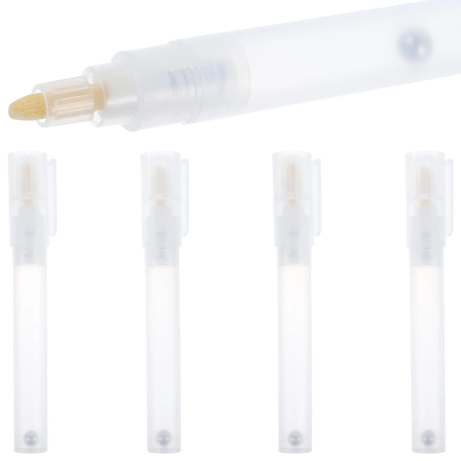 

2x2sizes Plastic Empty Pen Rod Refillable Paint Pen Shell Barrels Tube for Graffiti Pen Liquid Chalk Markers Round Tip