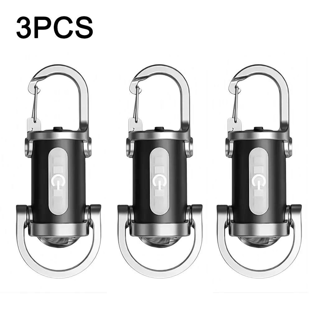 Compact LED Keychain Light - Multifunctional Portable Pocket Lamp
