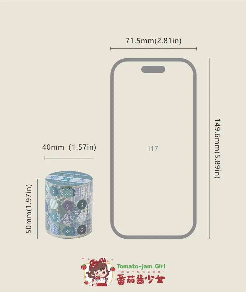 Journal GO 5cmx2m Dialogbox-Kollektion Washi Tape Kawaii Papier Dekoratives Collage-Klebeband DIY Scrapbooking Handgemachter Aufkleber – Detail 20