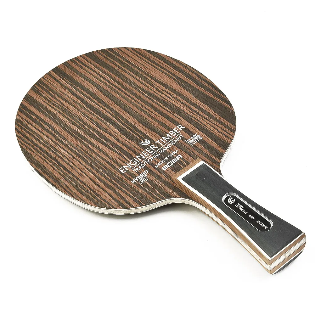 1PC Table Tennis Blade Ebony Dalbergia 5-Ply 6.2mm Ping Pong Paddle Board Bat Racquet Long Handles