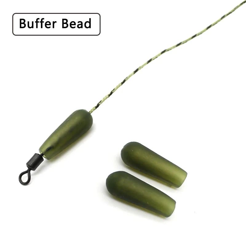 

20PCS Carp Fishing Accessories Rubber Buffer Beads Carp Helicopter Chod Hair Rig For Carp Fish Feeder Terminal Tackle Equipment