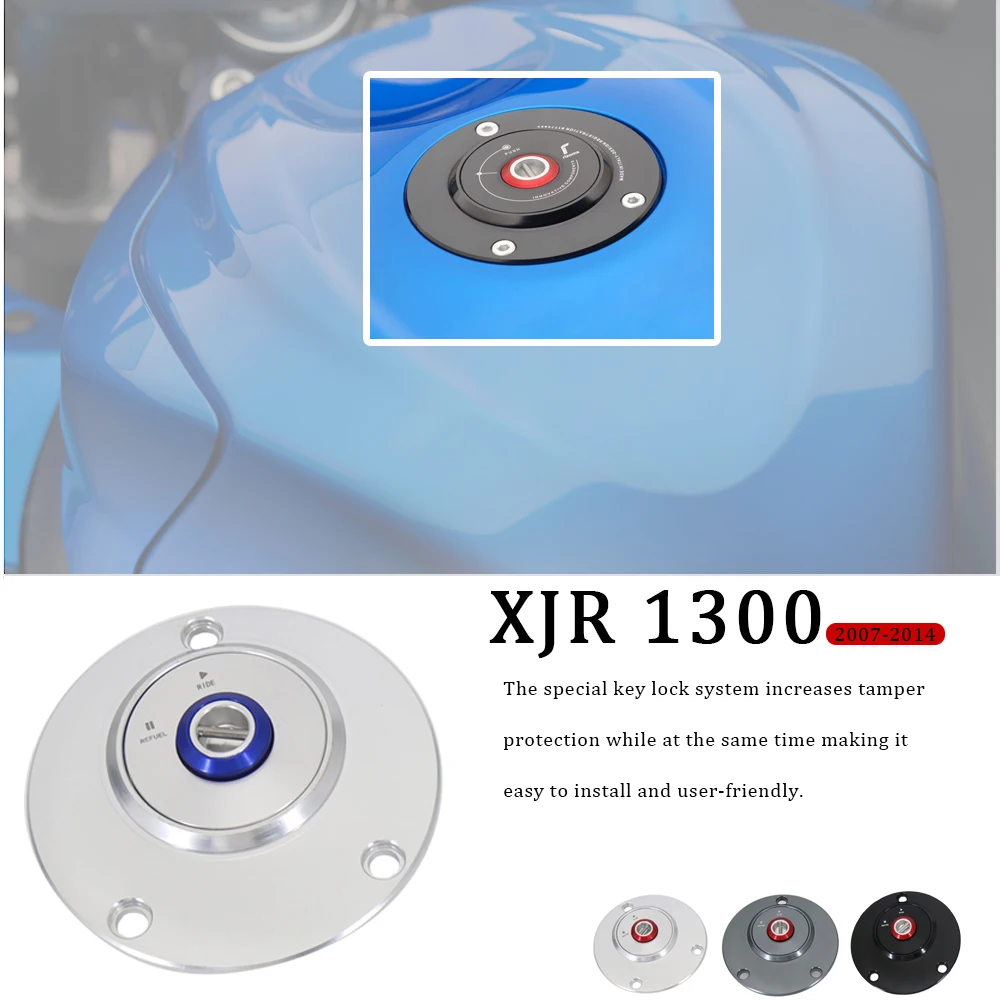 

New Motorcycle Accessories Aluminum Fuel Tank Gas Cap Oil Tank Cover For YAMAHA XJR1300 XJR 1300 xjr1300 2007 - 2014