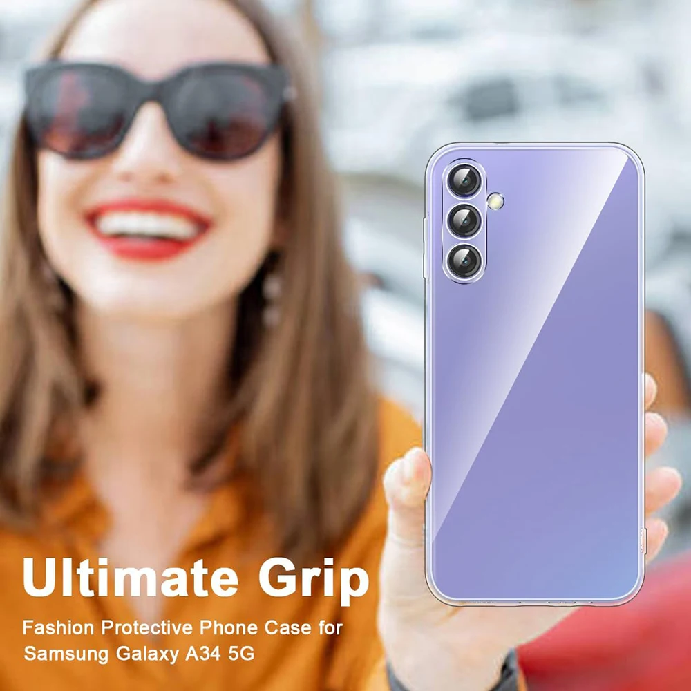 Ultradünne, transparente Silikon-Handyhülle für Samsung Galaxy A07 A17 A16 A06 A56 A36 A26 A55 A35 A25 A15 A05 s A54 A34 A24 A14 – Detail 6