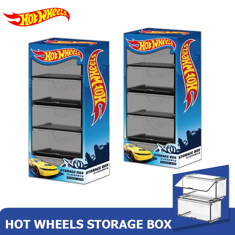 Original Hot Wheels Storage Box Toy Car Plastic Storage Boxes Hot