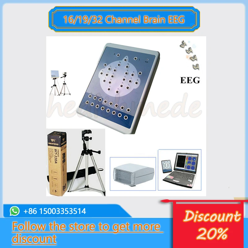 Contec KT88-1016 Portable Digital EEG 16 Channel Brain Mapping Scanner