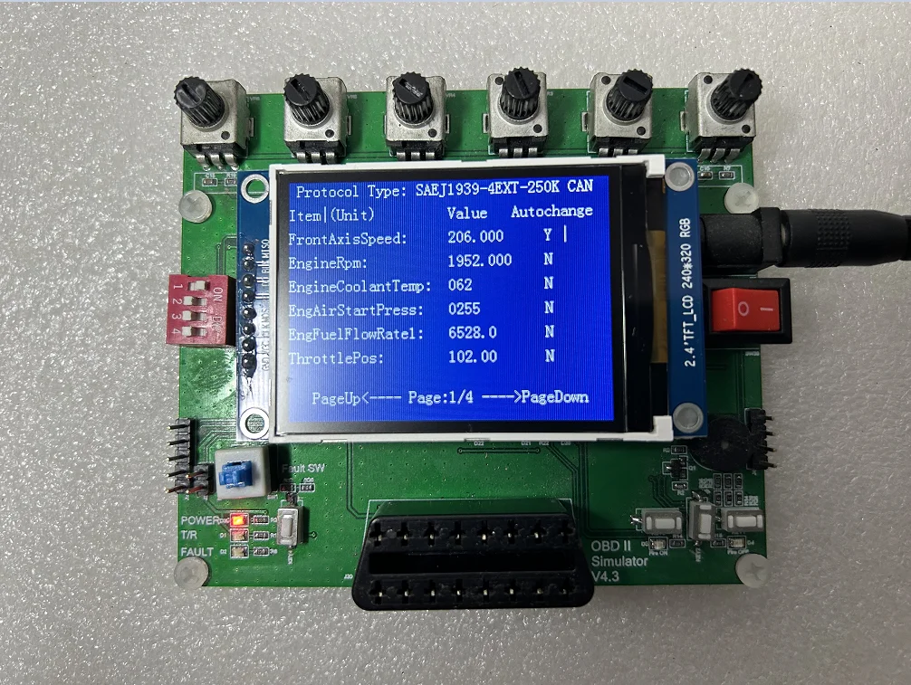  OBD ùķ/ECU ķ, 0.96 ġ OLED ũ , J1939