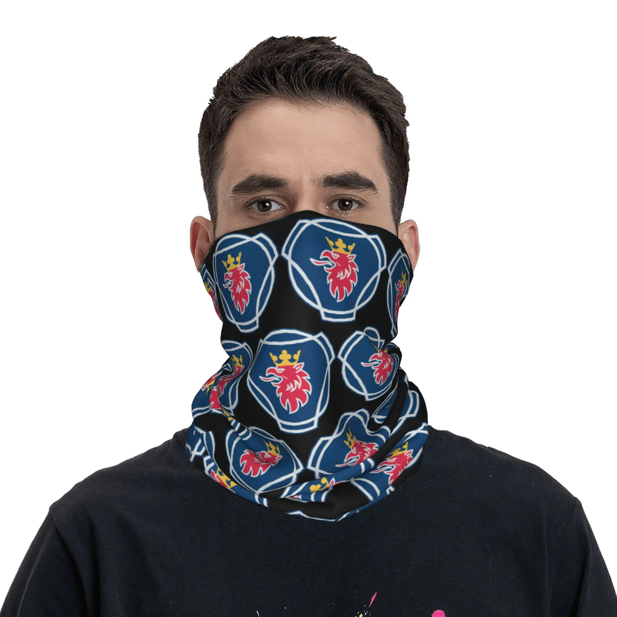 Swedish Saabs Scanias Bandana Neck Gaiter Windproof Face Scarf Cover Men Women Heavy Lorries Headwear Tube Balaclava