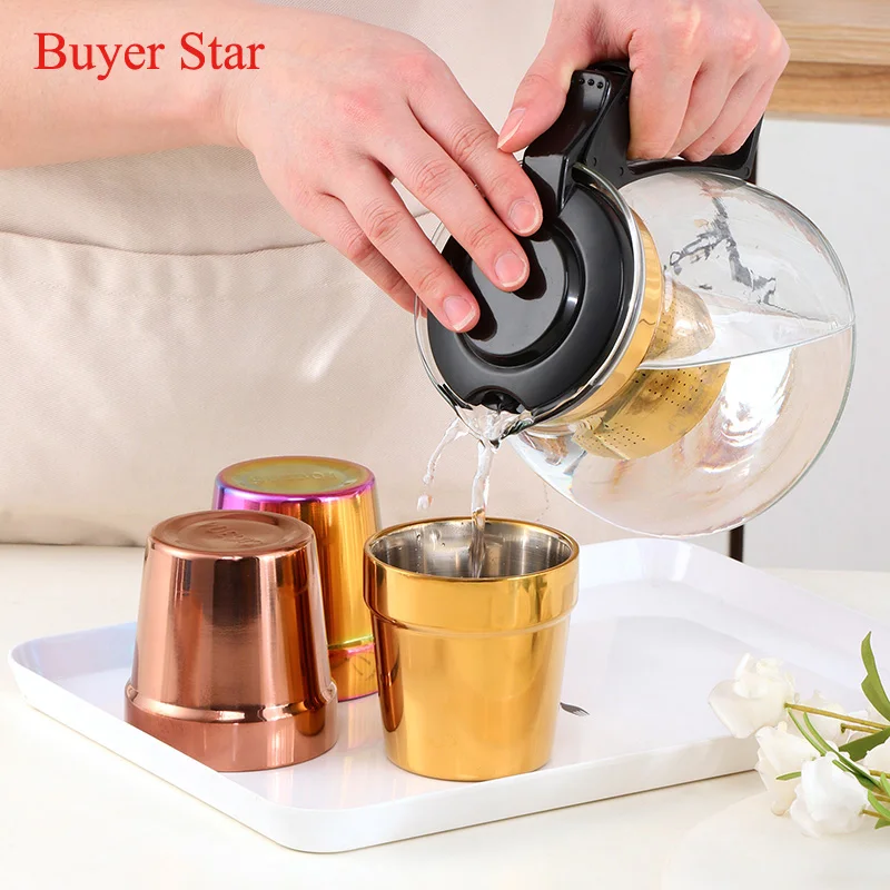 6Pcs Stainless Steel coffee lid Mug Lids Replacement Coffee Tumbler  Beverage Mug