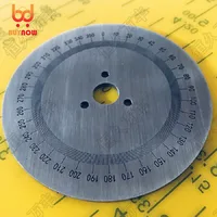 80x10x2mm Stainless steel decorative plate 360 degree Stainless steel dial scale disc tool 2