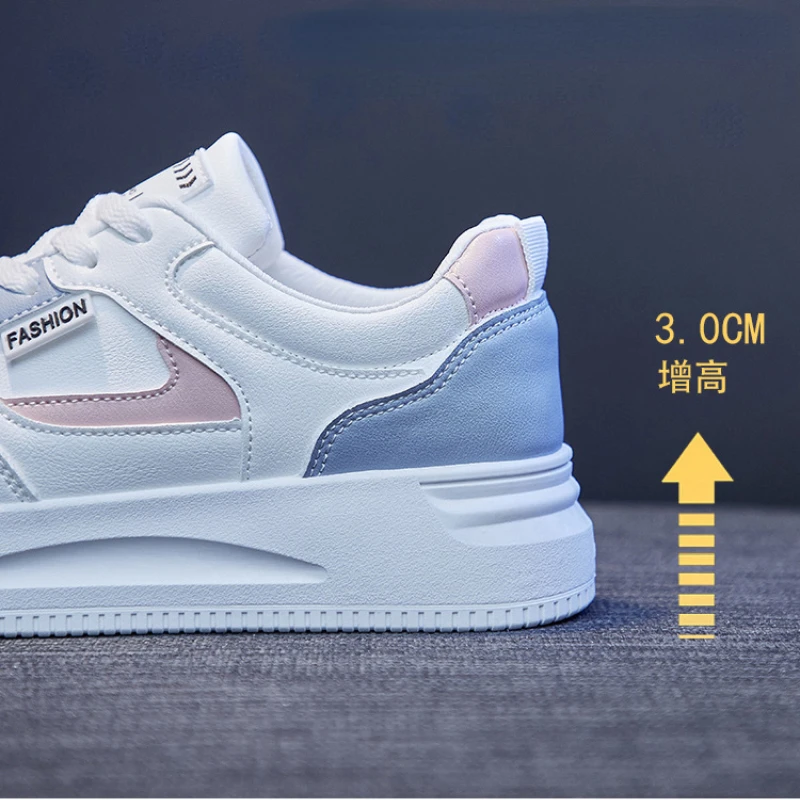 Spring Autumn Women's Platform Board Shoes Korean Version Casual Woman Students Thick Sole Sneakers Outdoor Trainers