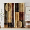 2pcs, Popular Curtains 2D print Contemporary Abstract Black and White Versatile Polyester Fabric (without rod) Stuff Clearance 2