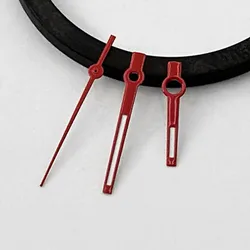 Rose Gold and Silver Watch Hands with Green Luminous Finish (NO.8 Red)