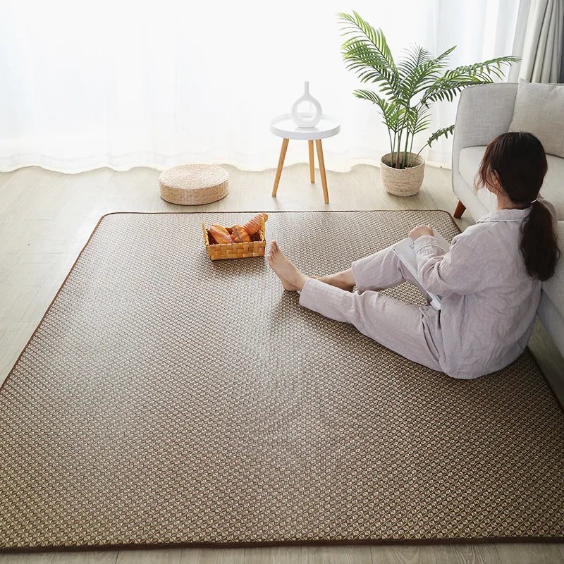  Tapete de suelo de tatami, tradicional japonés, tapete de  verano para sala de estar/dormitorio, fácil de montar y almacenar (color :  estilo 3, tamaño: 6 unidades-47.2 x 70.9 in) : Hogar y Cocina