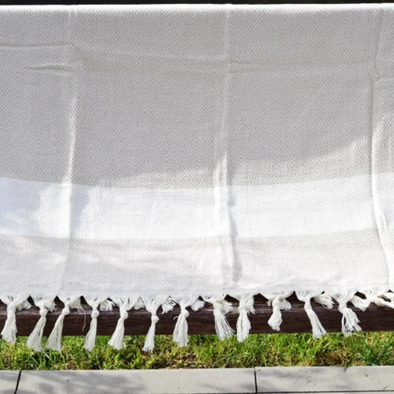 Turkish Stripe Beach Towel With Tassel Summer Polyester Beach Accessories Adult Beach Towel For Travel Outdoor Mother's Day Gift