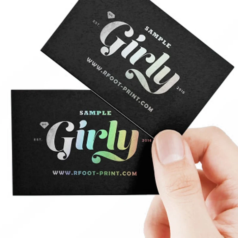 business card cotton paper Kraft special paper Business card embossed and debossed hot stamping color with QR business cards