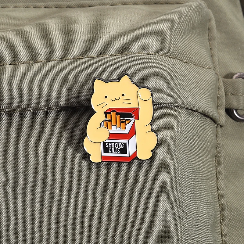 Niedliche Katzen-Emaille-Anstecknadeln „Let's Suck Cats Together“, Metallbroschen, modisches Anstecknadel, Rucksack, Kleidung, Schmuck, Geschenk für Freunde – Detail 11
