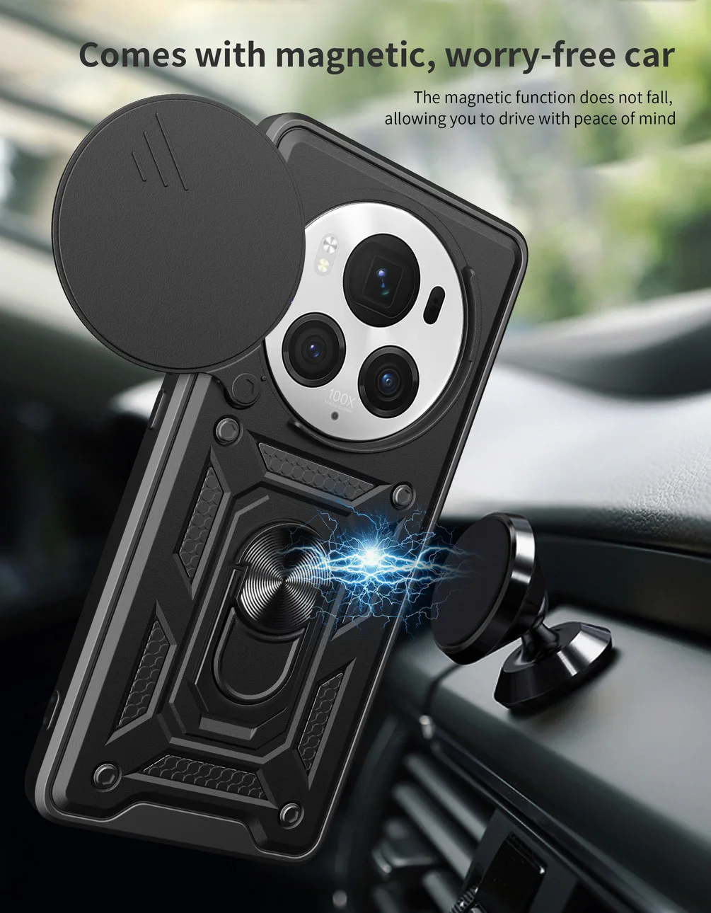 Enhanced Armor Hybrid Metal Ring Cover with Camera Protection