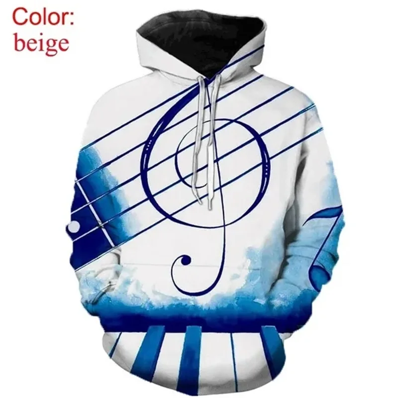 thumbnail image 1 of Sudadera con capucha con estampado completo de notas musicales para hombre, sudaderas holgadas informales de gran tamaño, sudaderas con capucha con estampado 3D para hombre, ropa de calle, 1 of 5
