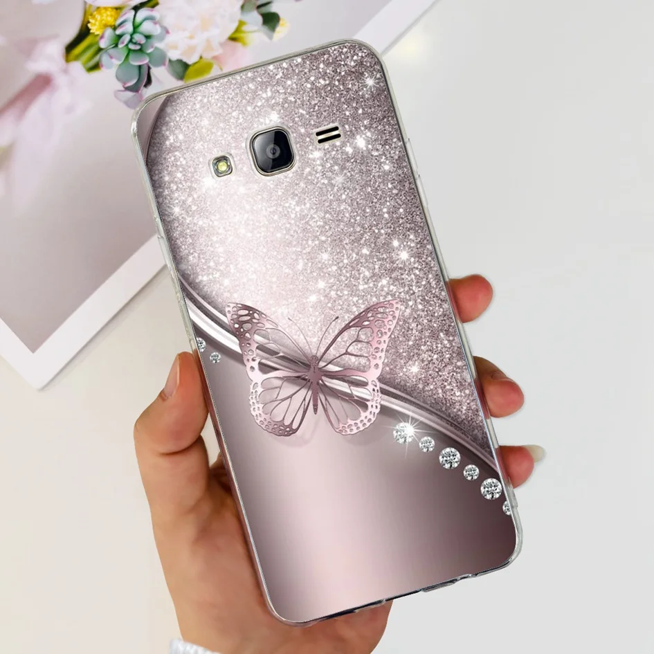 Clear Flower Design Soft TPU Silicone Phone Case