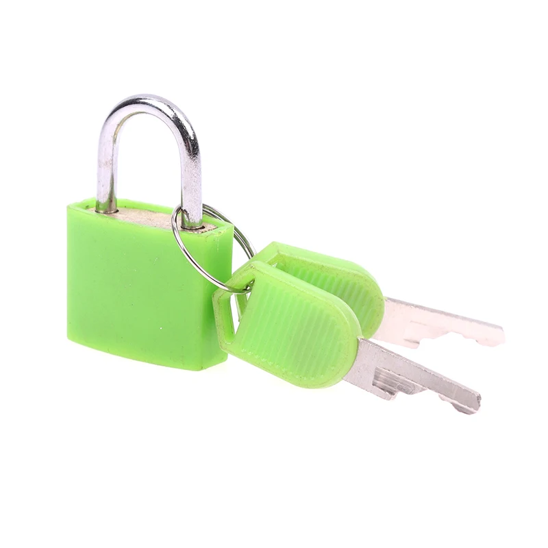 Lot de 5 petits cadenas multicolores avec clés en plastique ABS Lot de 5 petits cadenas multicolores avec clés en plastique ABS