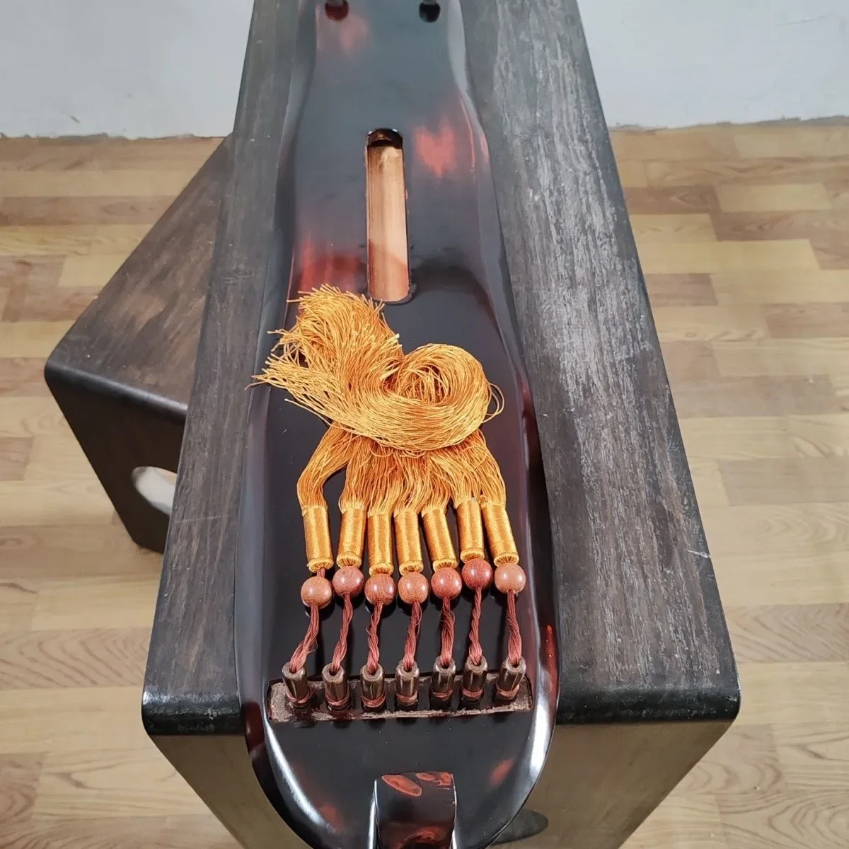 High Level 60Years +Fir Wood Guqin 123cm 7 Strings Professional Handmade Jiaoye Guqin Zither for Advanced