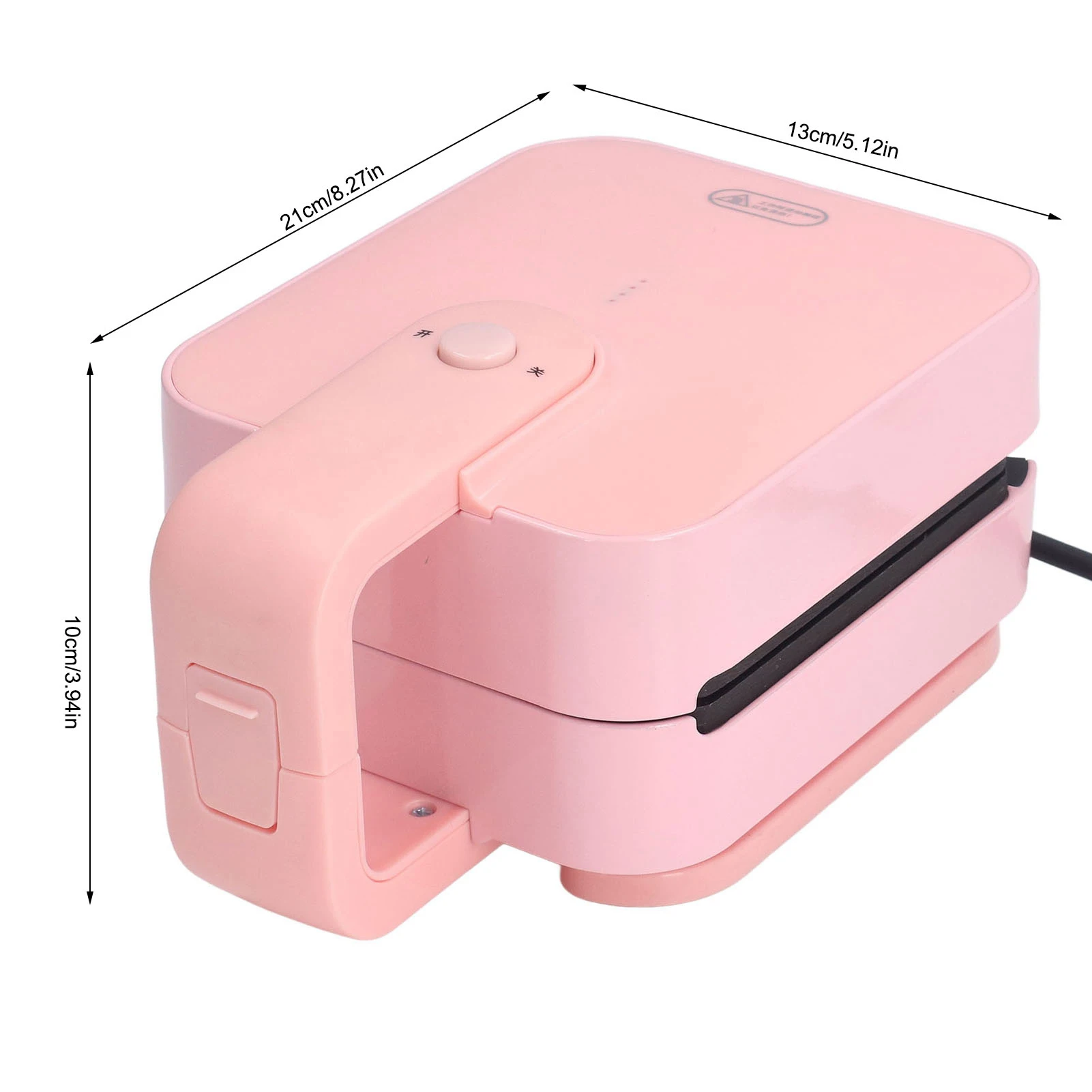 Sandwich Toaster Mini Sandwich Toaster 650W Portable Waffle Maker Electric Panini Maker AU Plug 220V for Dorms Apartments 6