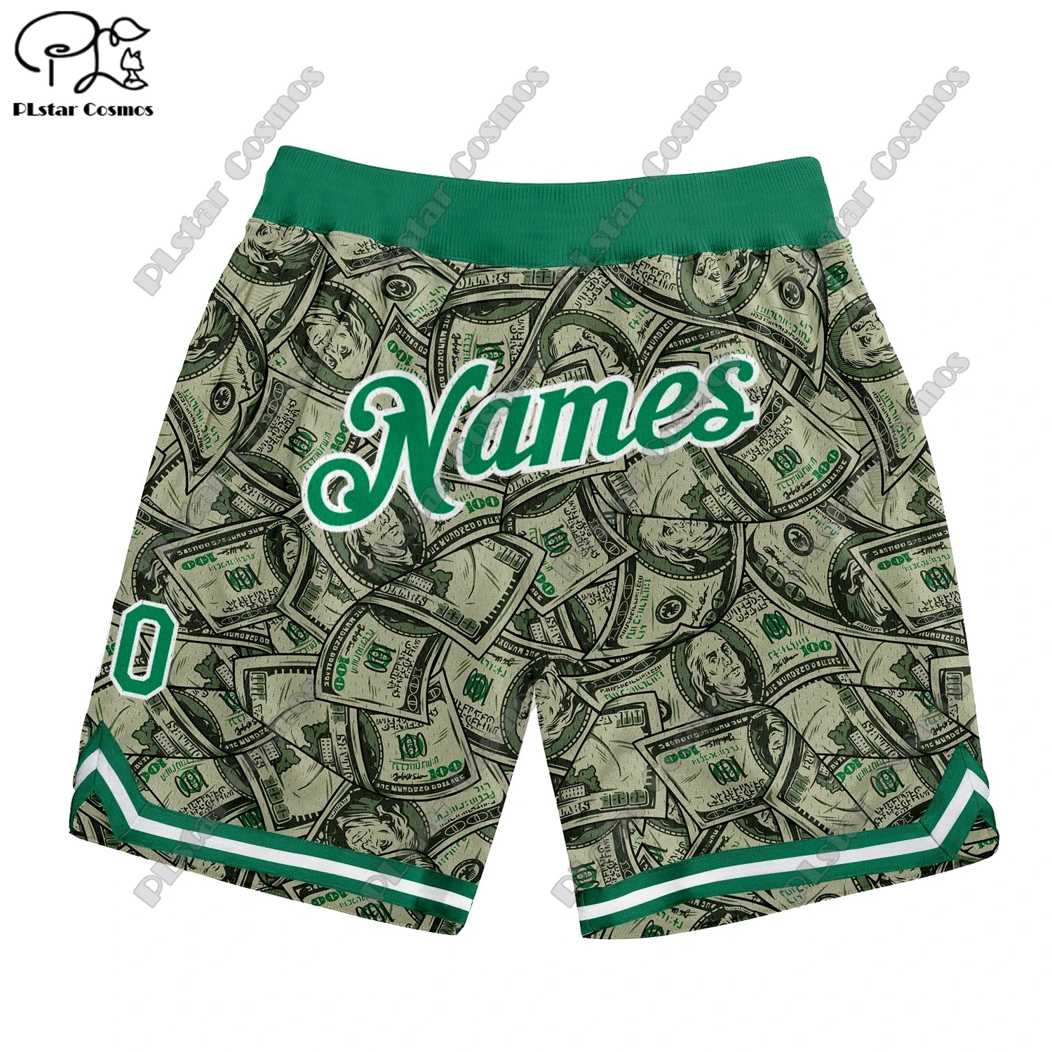 PLstar Cosmos 3D printing 2023 new CUSTOM GRAFFITI custom name fashion summer men's basketball shorts casual sports series 1 3