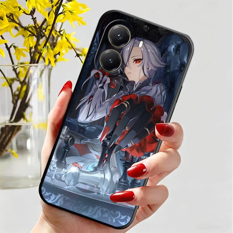 Soft Silicone Genshin Impact Arlecchino Phone Case
