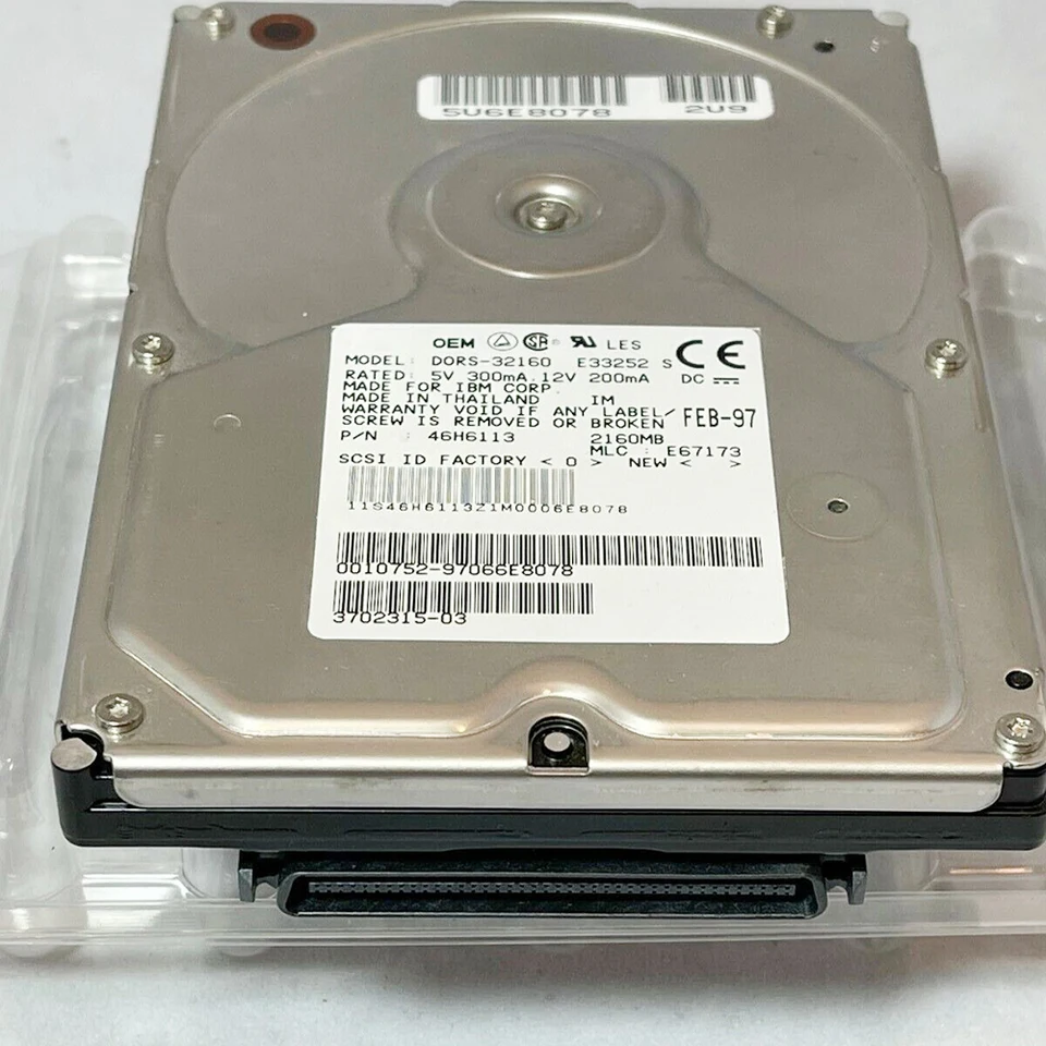 DORS-32160 DCAS-32160 09J1036 2.1G/2GB 5.4K 68PIN 3.5'' SCSI