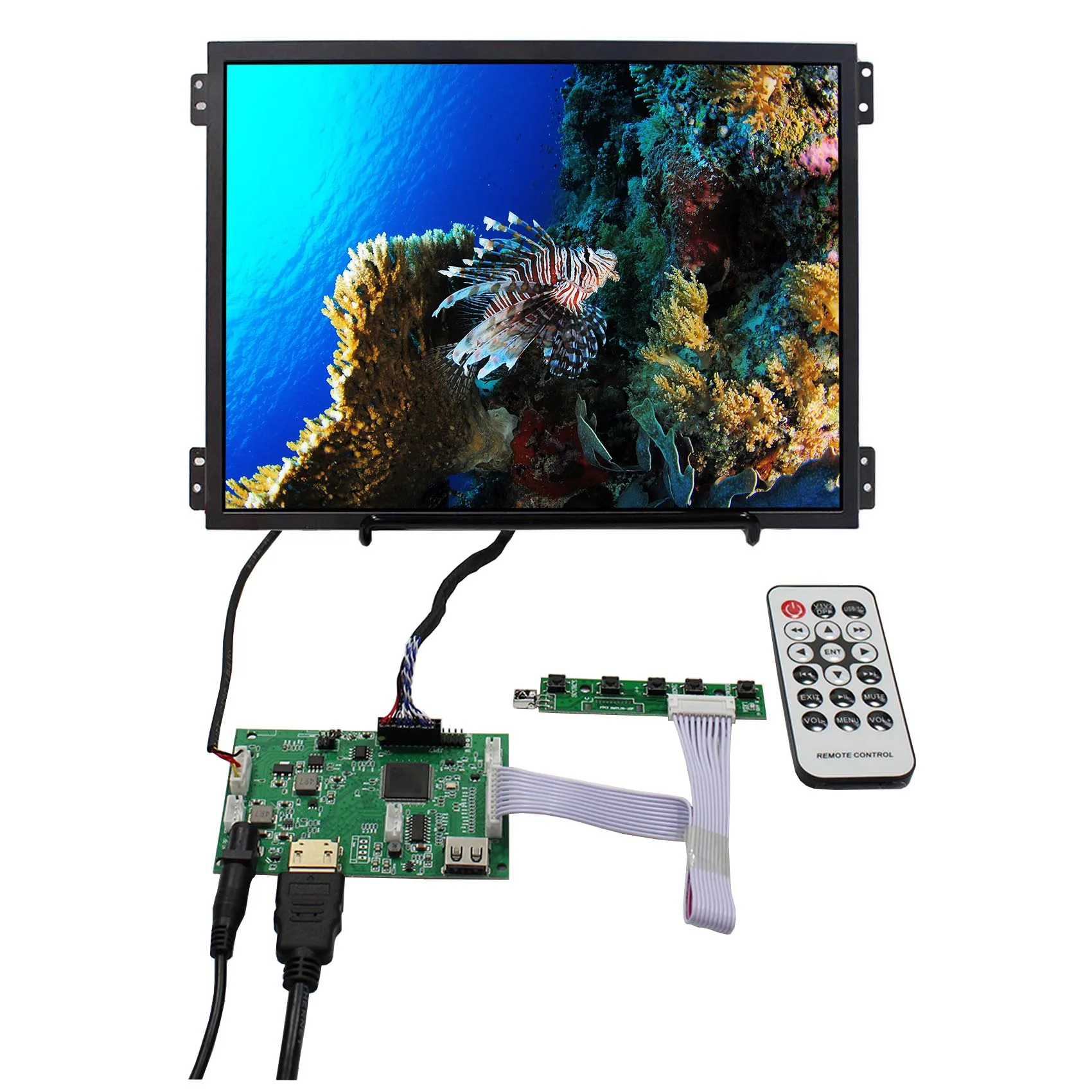 

10.4" 1024X768 LCD :Replacement for G104XVN01.0,G104X1-L03 ,with HD-MI.USB Auto Brightness Adjustment LCD Board for 30Pin LVDS