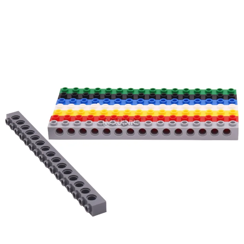 Bricks MARUMINE 3703 1x16 Thick Connecting Rod with Holes MOC Parts Construction Robotics Mechatronics Accessories 10PCS Block building block toys building block toy building block accessories