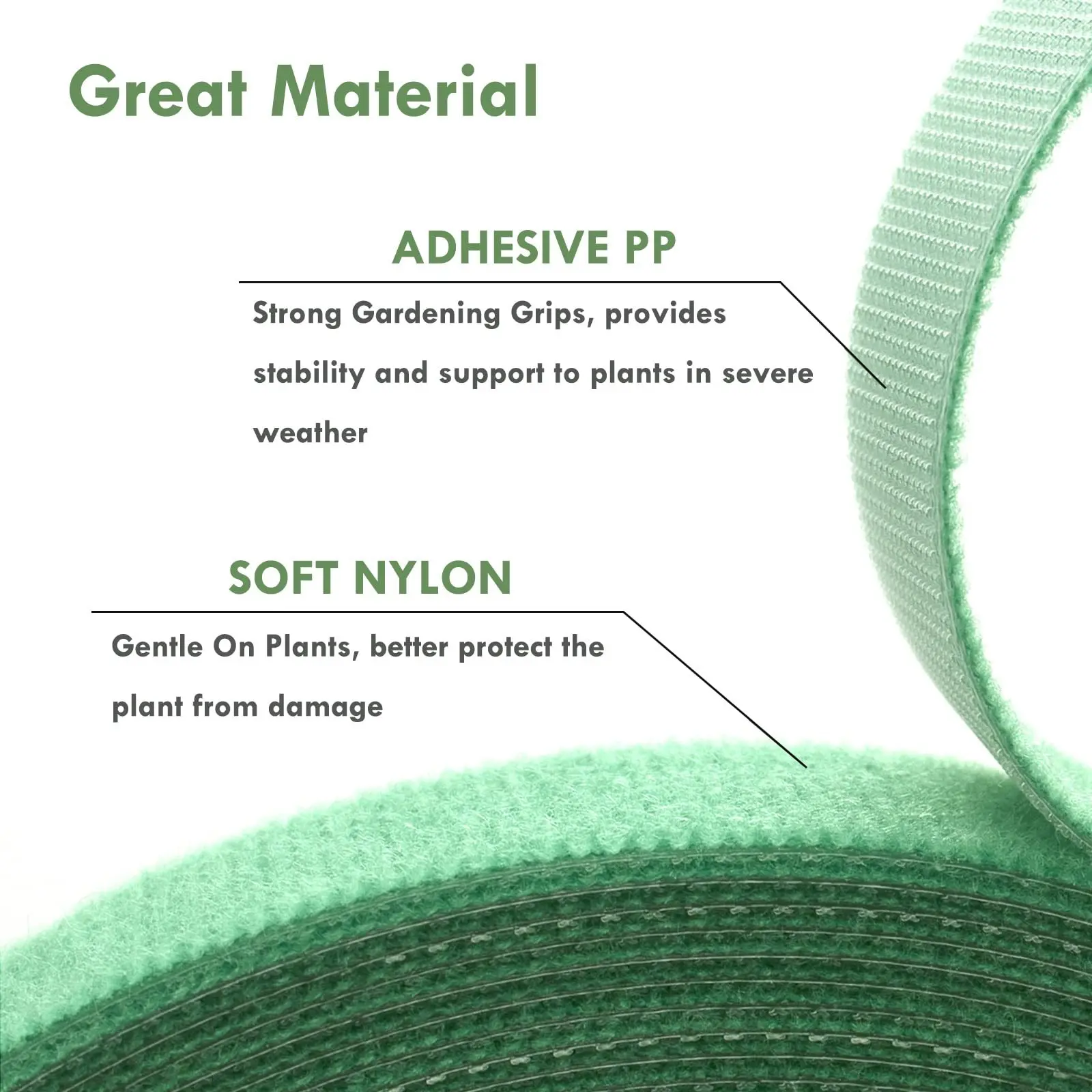 plant ties 3 Rolls Garden Twine Plant Ties Nylon Plant Bandage Garden Hook Loop Bamboo Cane Wrap Support Accessories