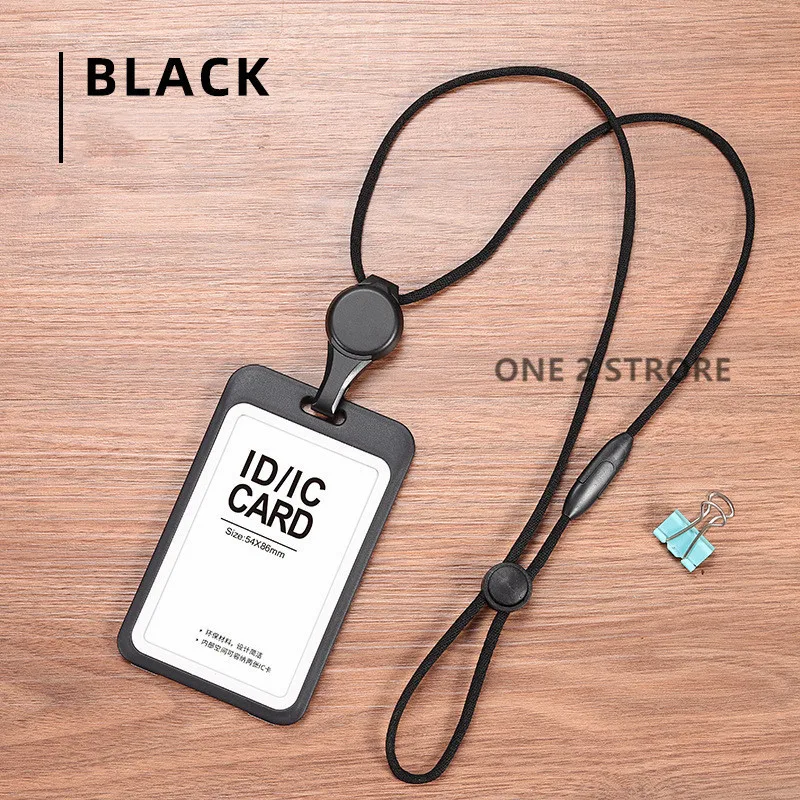 Lanyards Ausweishalter Transparente einziehbare Abzeichenrolle mit Lanyard Krankenschwesterzubehör für die Arbeit Abnehmbarer Ausweishalter – Detail 6