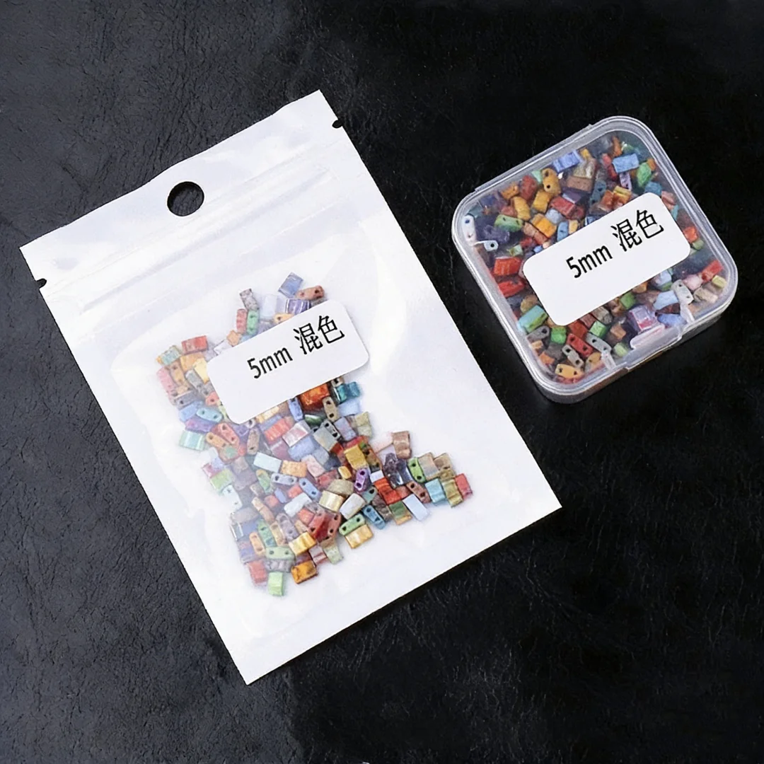 200개 5mm 빈티지 피카소 컬러 세미 풀드 글라스 비즈, 고품질 루즈 비즈, 수제 DIY 팔찌, 목걸이, 비즈