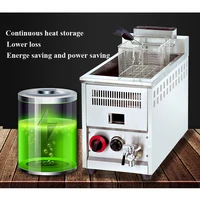 Gas Industrial Deep Fryer/8L Deep Fryer Machine Commercial Potato Chips Frying Machine / Gas LPG Fryer for Frying Chicken Fish 2
