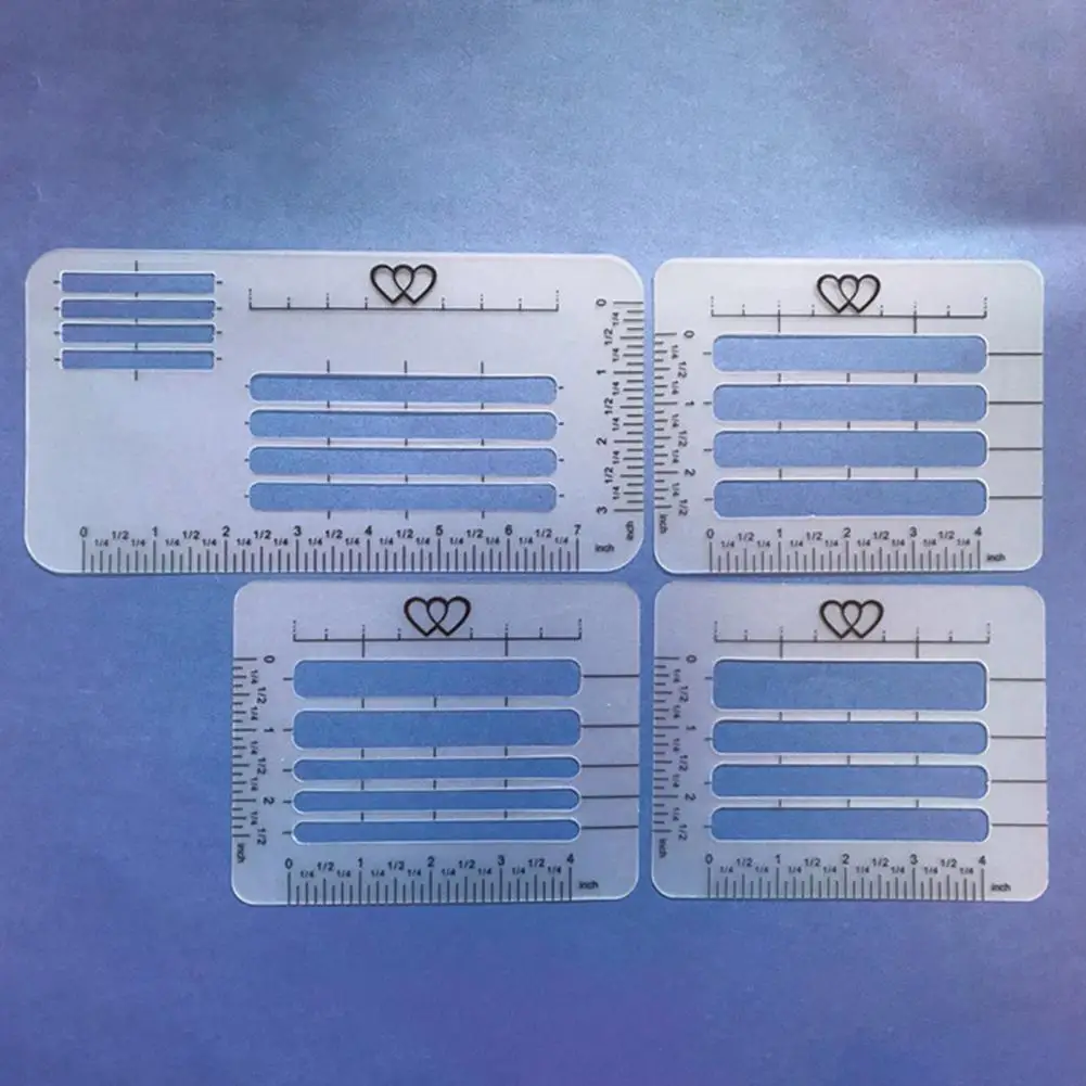 4Pcs Envelope Templates Addressing Guide Stencils DIY Calligraphy Ruler Line Guide Stencil Templates Set
