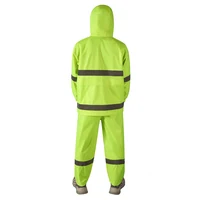 Waterproof Reflective Rainsuit Yellow/Green Jacket and Trouser