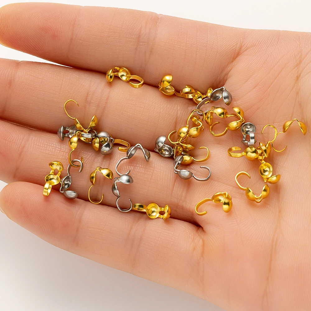 50 stücke Edelstahl Verschlüsse Haken Gold Farbe Ende Anschlüsse Für Diy Perlen Halskette Armband Erkenntnisse Schmuck Liefert Machen – Detail 2