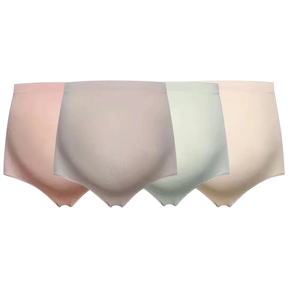 Pregnant Women's High Waisted Abdominal Underwear Cotton Seamless Underwear During Pregnancy Maternity Clothings Intimates