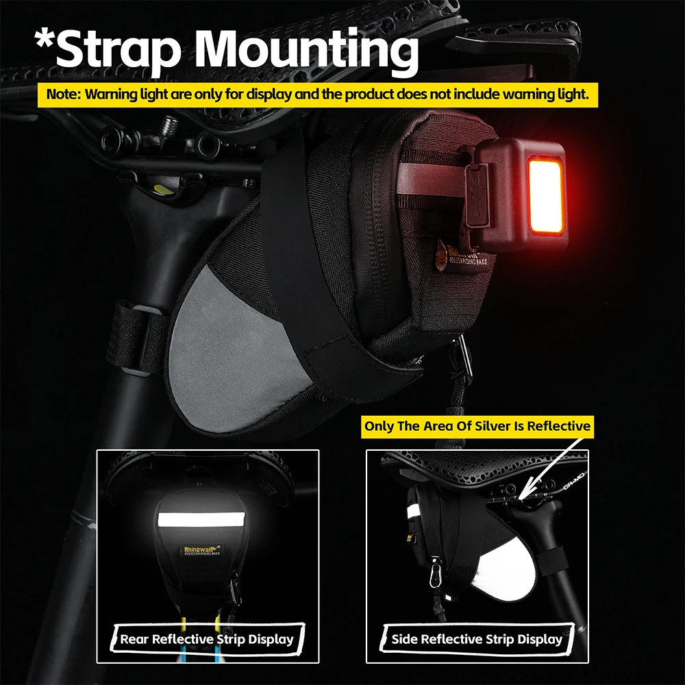 Compact Rhinowalk Bicycle Saddle Pouch