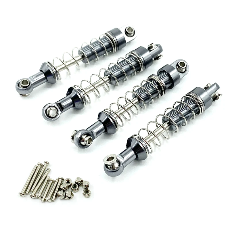 WPL C14 C24 MN D90 D91 D96 D99 D99S MN90 MN98 MN99S Metal Shock Absorber Damper 4pcs RC Car Upgrades Parts Accessories