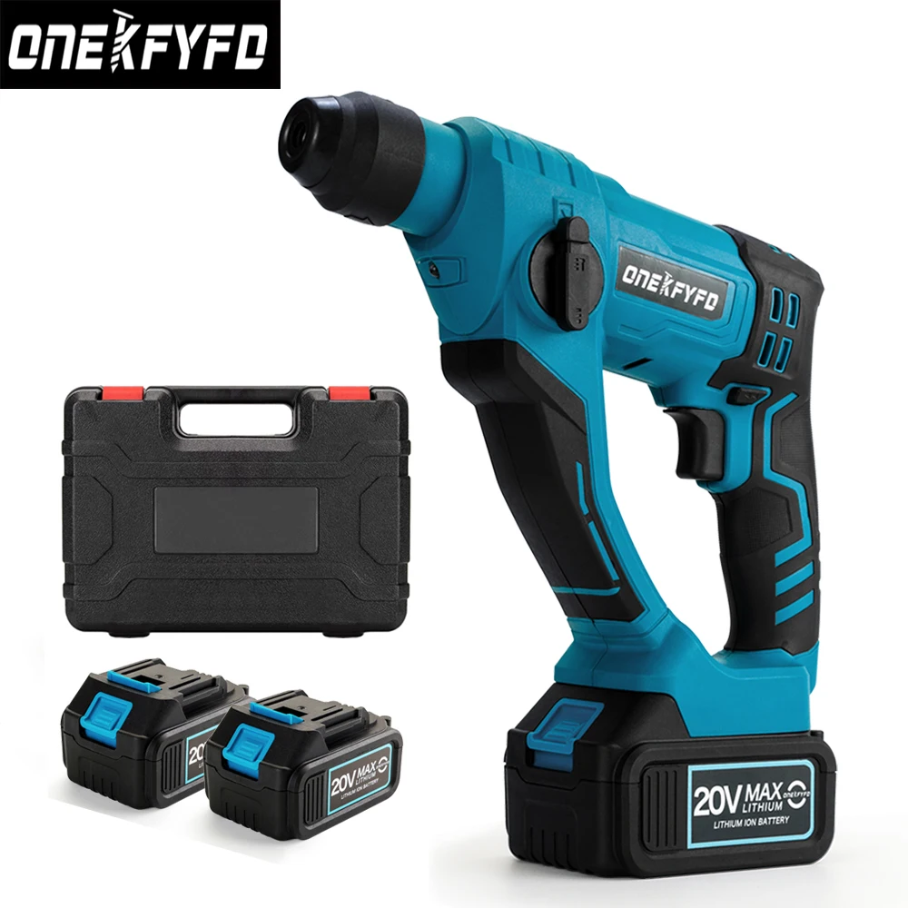 2in1 Cordless Electric Hammer Electric Impact Drill Multi-function Rotary Electric Pick for Makita 18V Battery Power Tool new four piece brushless electric hammer hammer drill electric pick electric drill lithium battery rechargeable power tool