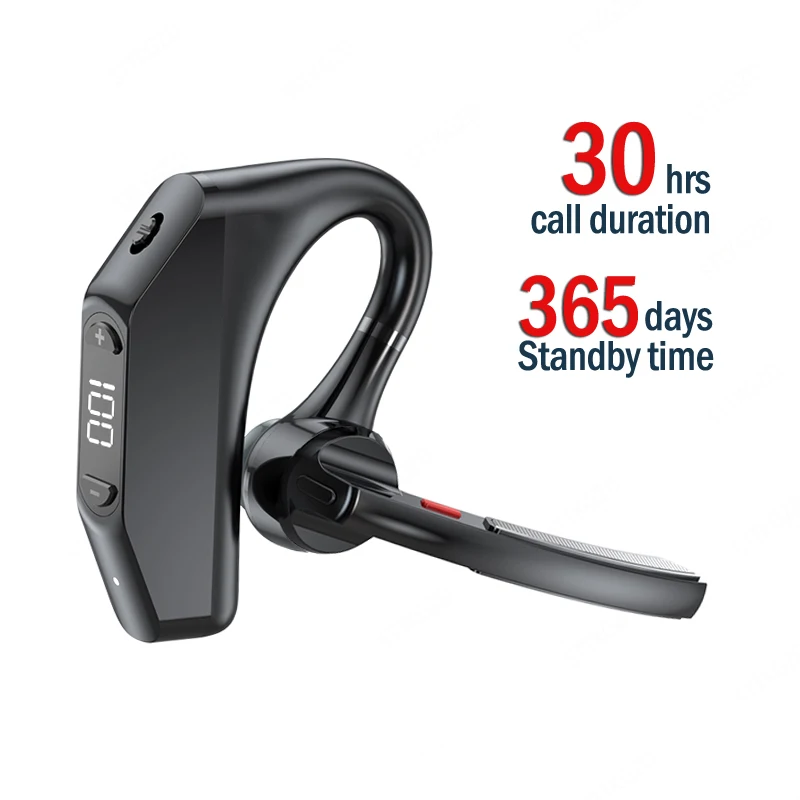 듀얼 마이크 장착 무선 헤드폰, 블루투스 이어폰, ENC 노이즈 캔슬링, 핸즈프리 헤드셋, 비즈니스 귀마개 운전 