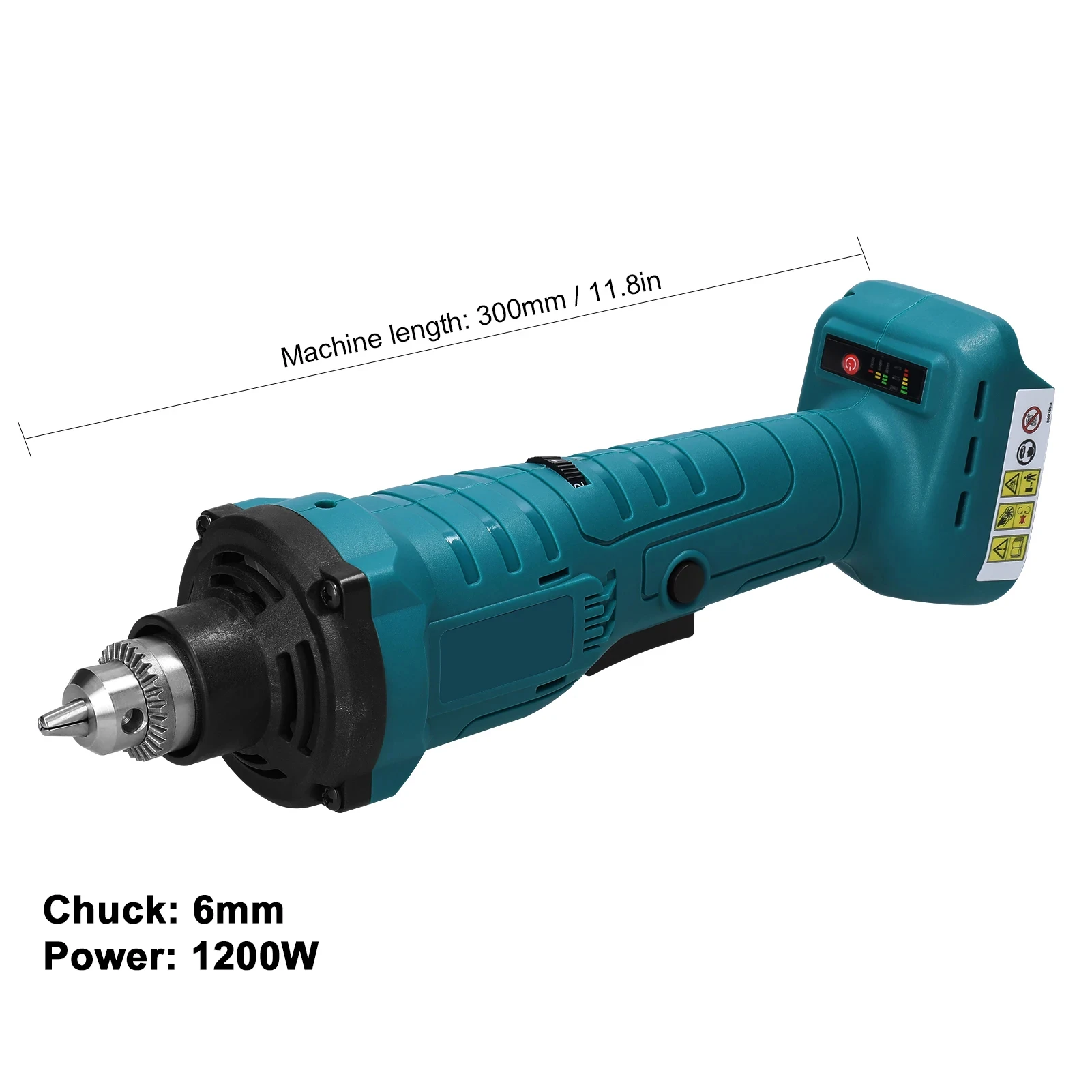 Brushless Grinder 6mm Chuck Electric Polishing Grinding Milling Machine 6-speed Adjusatble Engraving Tool for Makita Battery 5