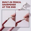 Matte Lipstick+Lip Liner Set,Long Lasting Waterproof Nude Soft Matte Color Rendering With a Built-in Pencil Sharpener 4