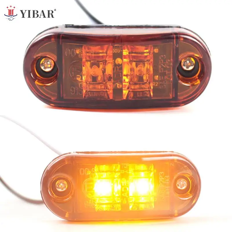 

1PCS 10V 30V LED Side Marker Lights Warning Tail Light Auto Car External Lights Trailer Truck Lorry Yellow Orange White Red