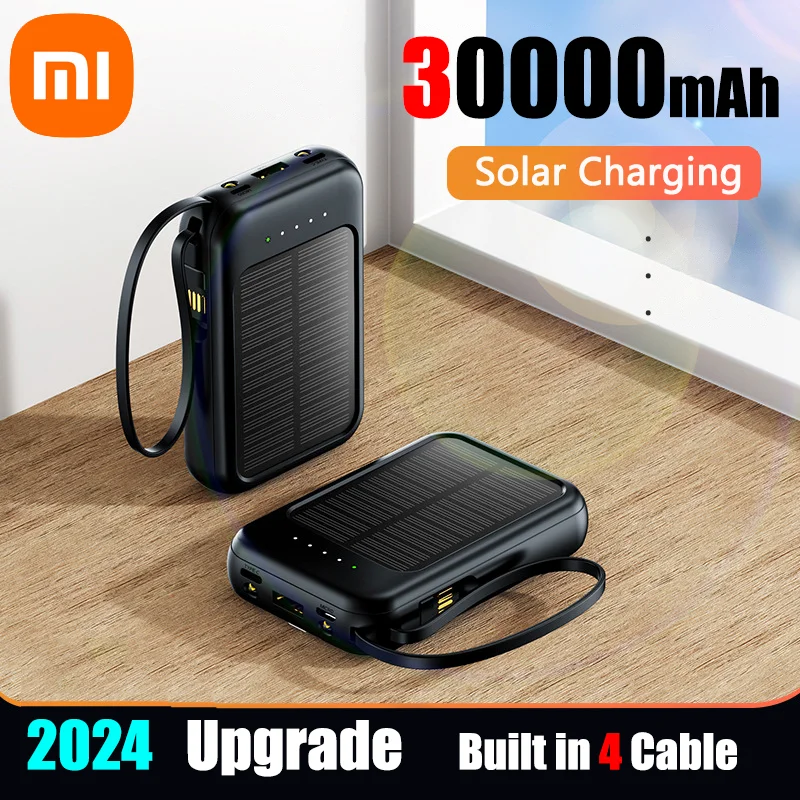 

Внешний аккумулятор Xiaomi на солнечной батарее, 30000 мАч, 2 USB-порта